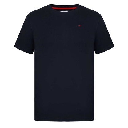 Black - Front - Lee Cooper Mens Essentials Small Logo Crew Neck T-Shirt