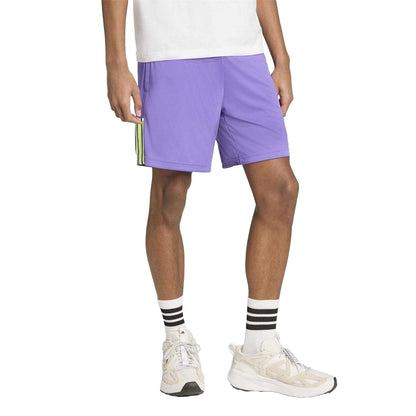 Purple-Yellow - Lifestyle - Adidas Mens Sereno Training Shorts