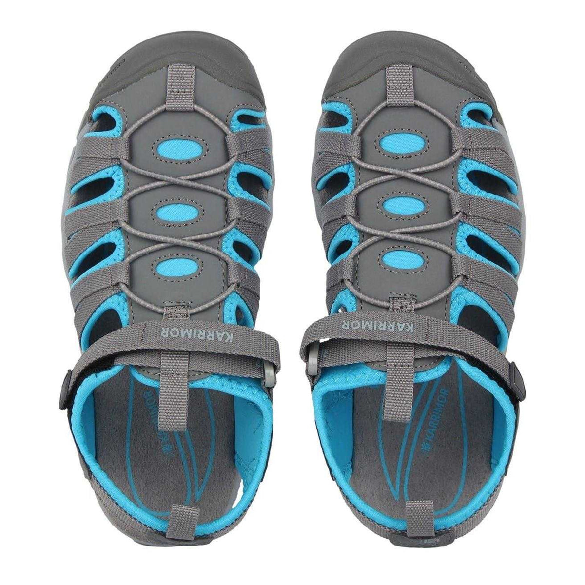Grey-Blue - Lifestyle - Karrimor Childrens-Kids Ithaca Closed Toe Walking Sandals