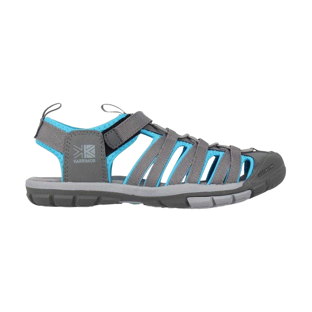 Grey-Blue - Front - Karrimor Childrens-Kids Ithaca Closed Toe Walking Sandals