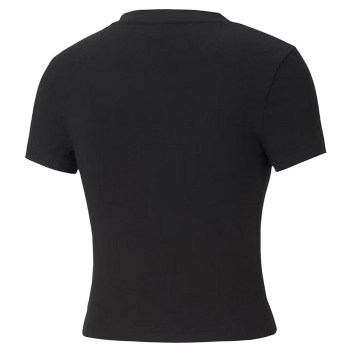 Black - Back - Puma Womens-Ladies Sportstyle Classic V Neck Crop T-Shirt