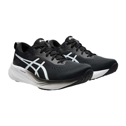 Black-White - Pack Shot - Asics Womens-Ladies Gel Flux 8 Shoes