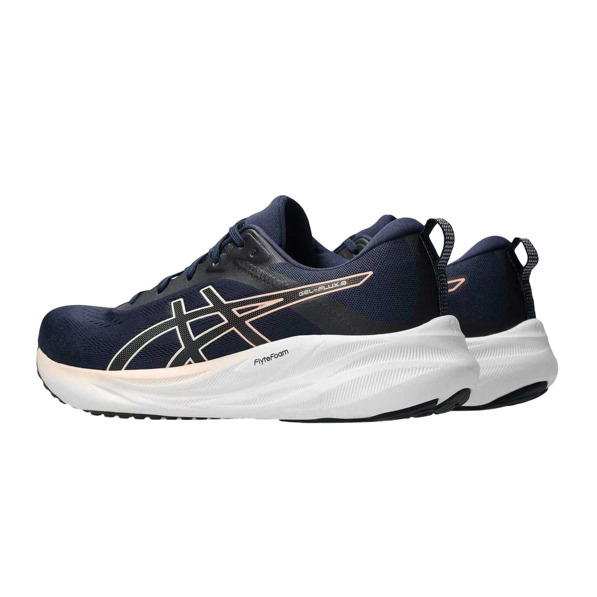 Midnight - Back - Asics Womens-Ladies Gel Flux 8 Shoes