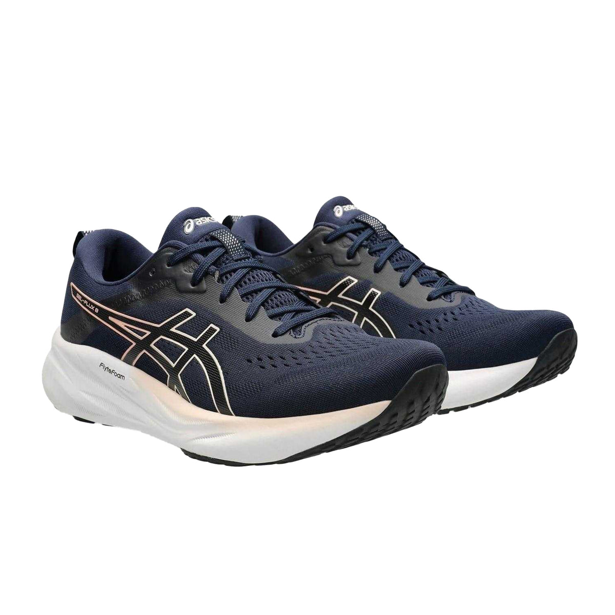 Midnight - Pack Shot - Asics Womens-Ladies Gel Flux 8 Shoes