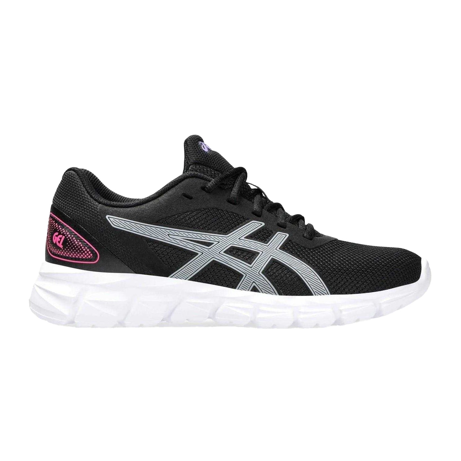 Black-Pink - Front - Asics Womens-Ladies Quantum Lyte Ii Trainers