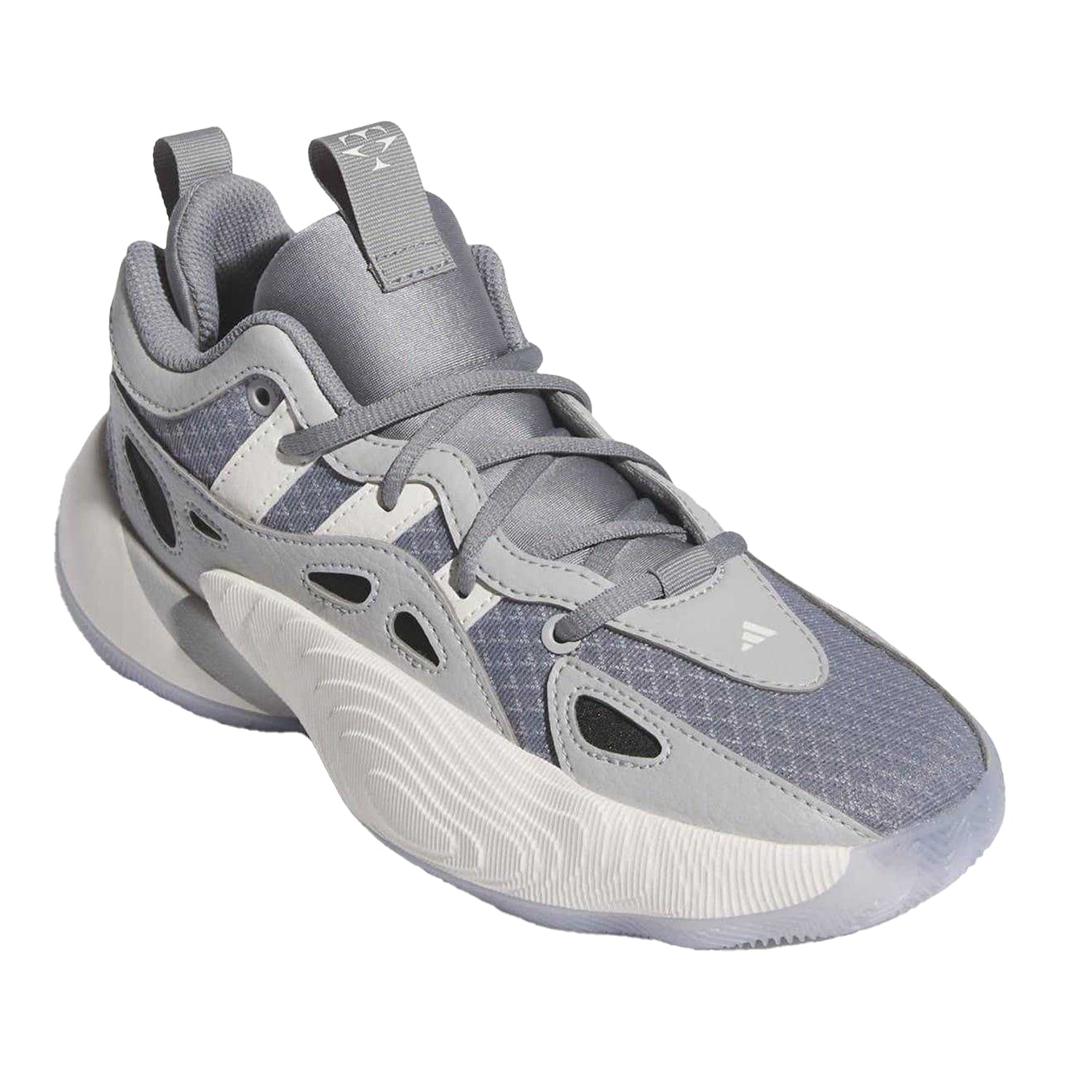 Grey Three - Pack Shot - Adidas Boys Trae Unlimited Basketball Shoes