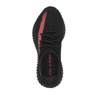 Core Black-Red - Side - Yeezy Childrens-Kids Boost 350 V2 Trainers