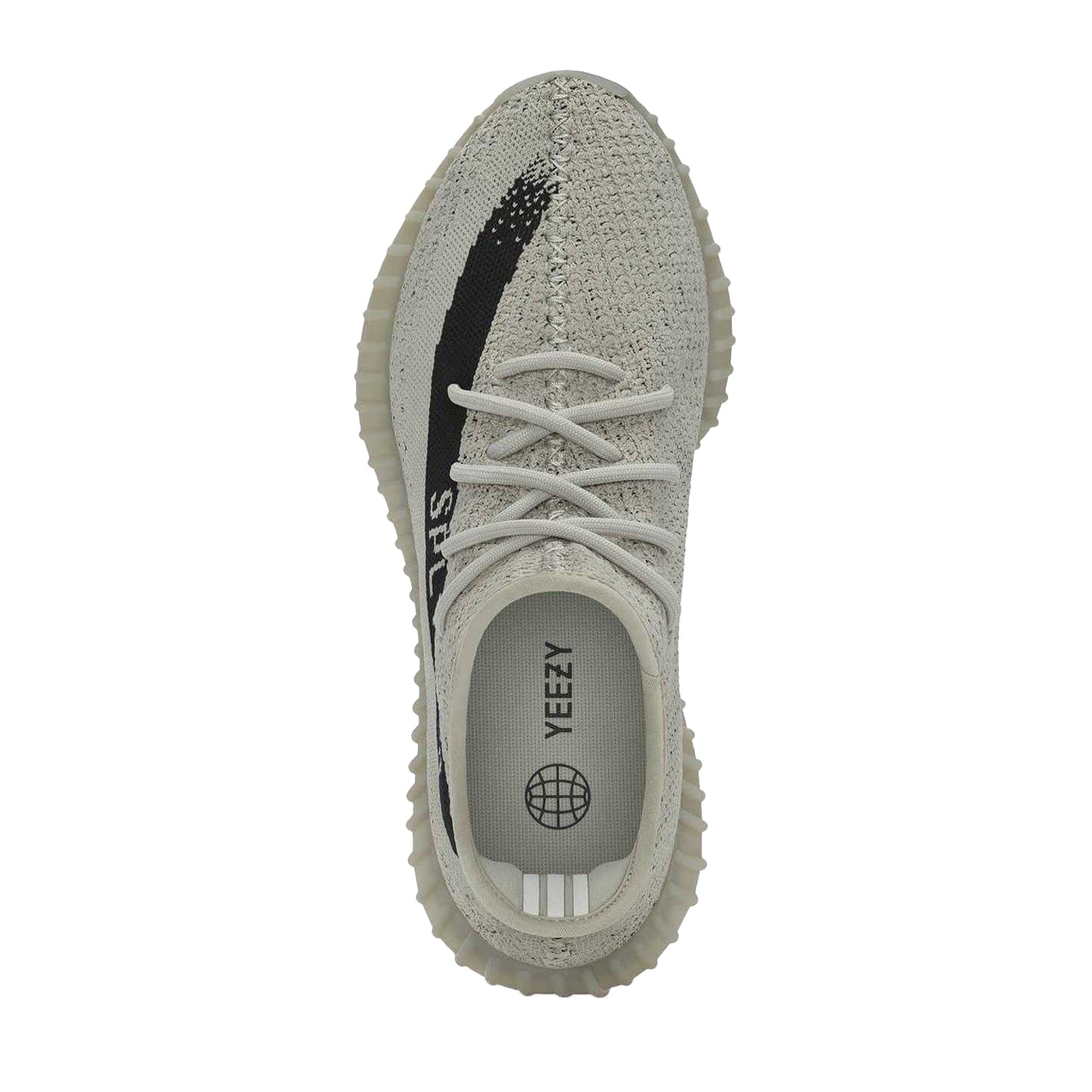 Slate-Core Black - Side - Yeezy Childrens-Kids Boost 350 V2 Trainers
