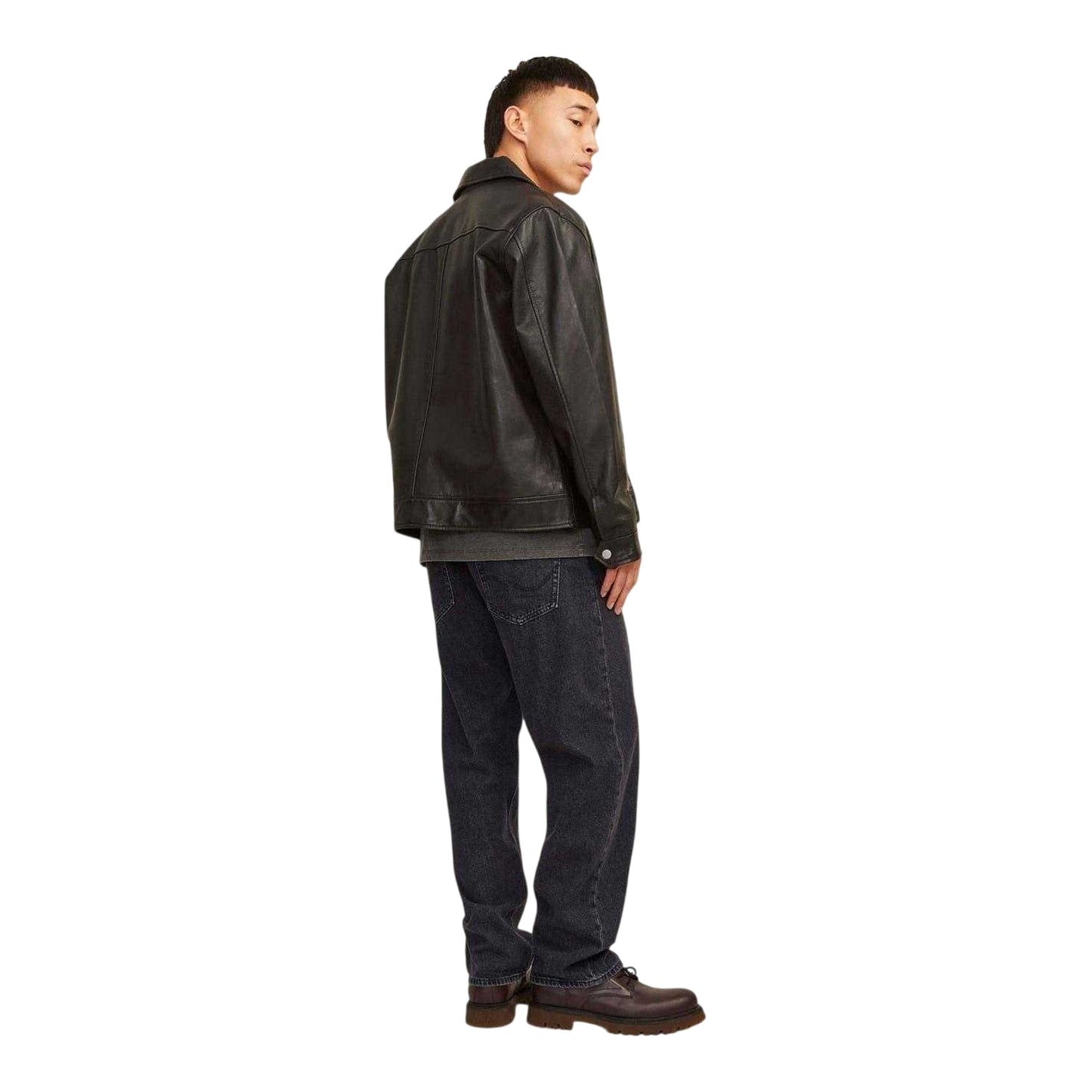 Black Denim - Lifestyle - Jack And Jones Mens Mid Rise Wide Leg Jeans