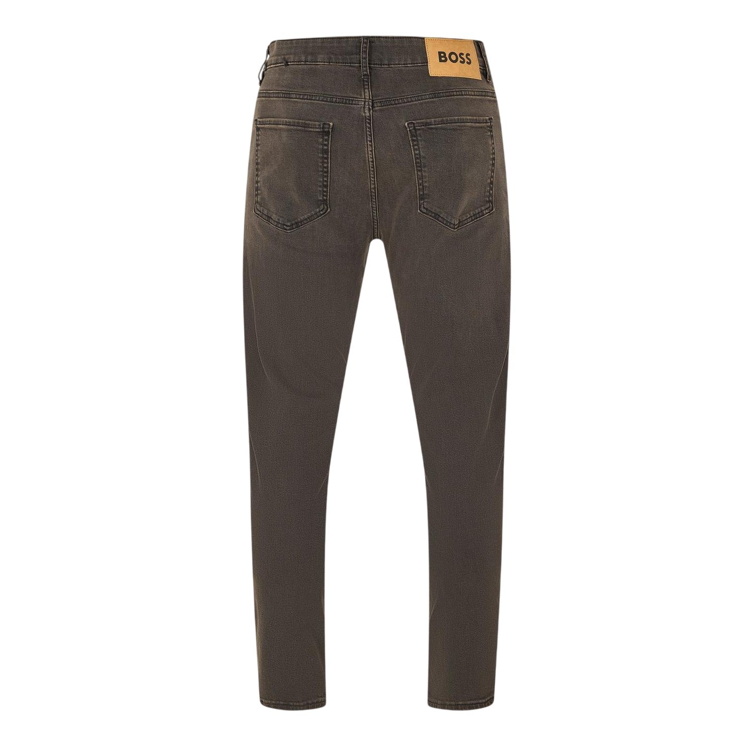 Dark Grey - Back - Boss Mens Tabler 5 Pockets Slim Jeans