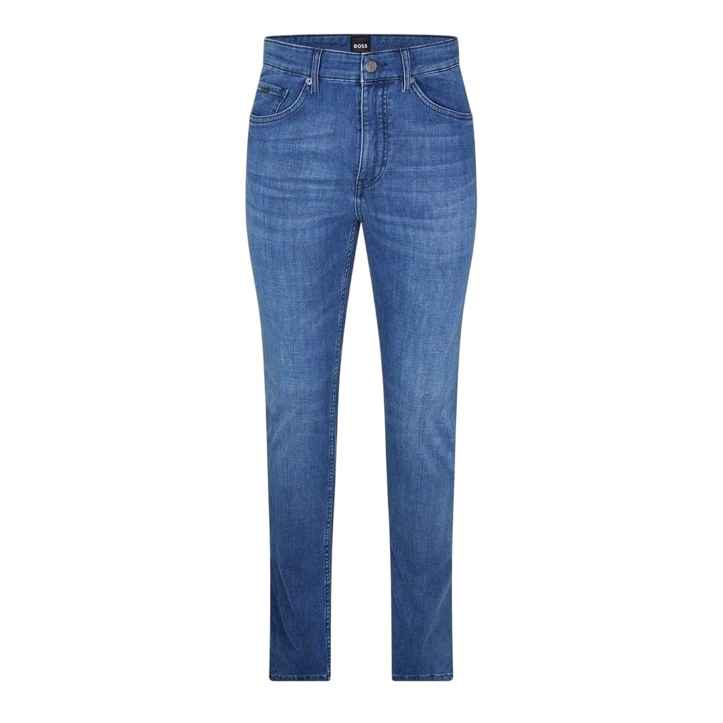 Navy - Front - Boss Mens Tabler 5 Pockets Slim Jeans