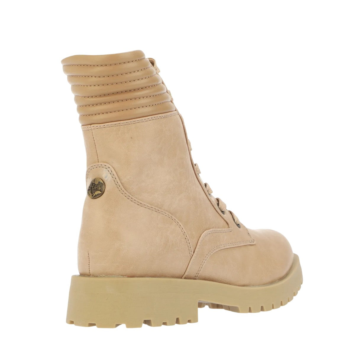 Beige - Back - Blowfish Womens-Ladies Athena Lace Up Boots