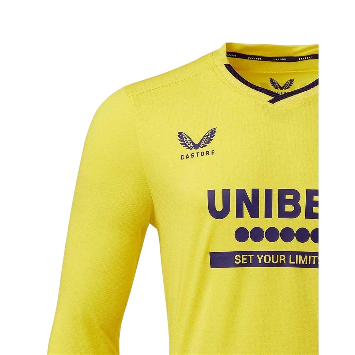 Yellow - Side - Castore Mens Rangers FC Long-Sleeved Goalkeeper Jersey