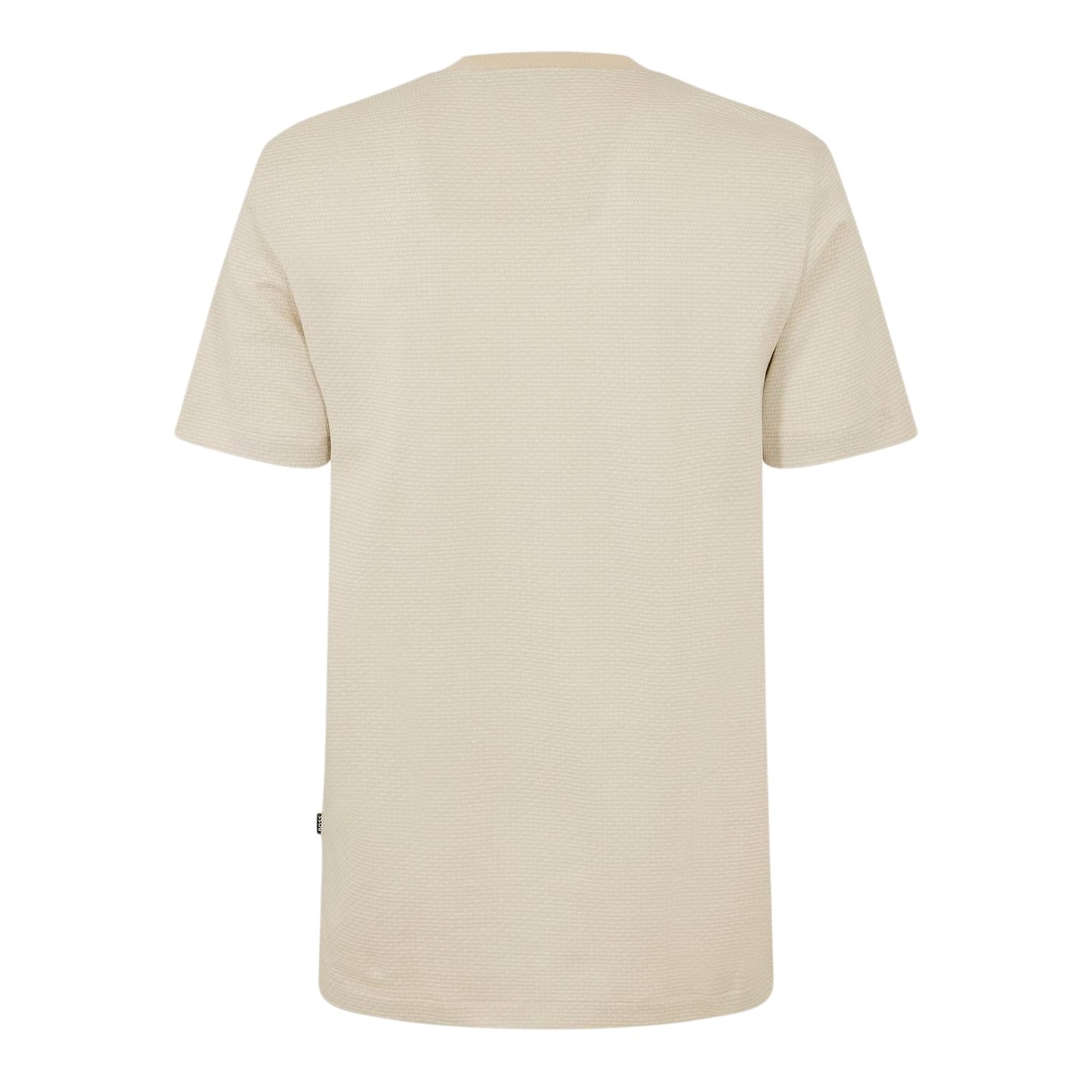 White - Back - Boss Mens C-Thompson Ribbed Collar T-Shirt