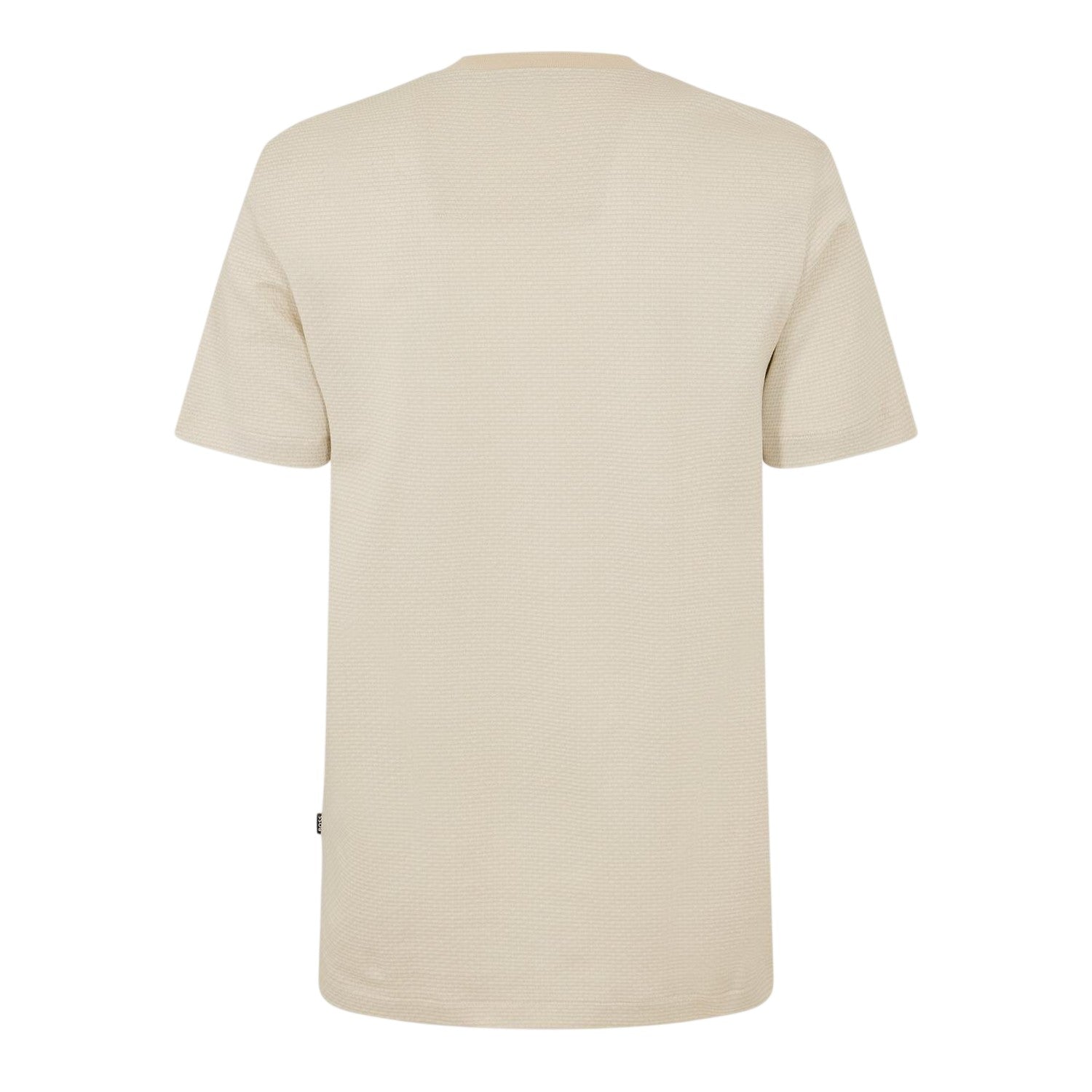 White - Back - Boss Mens C-Thompson Ribbed Collar T-Shirt