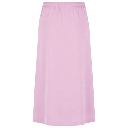 Pink - Back - Boss Womens-Ladies Vesala Midi Pencil Skirt