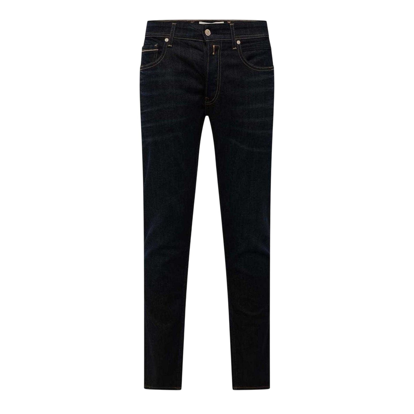 Blue - Front - Replay Mens Grover Cotton Straight Jeans