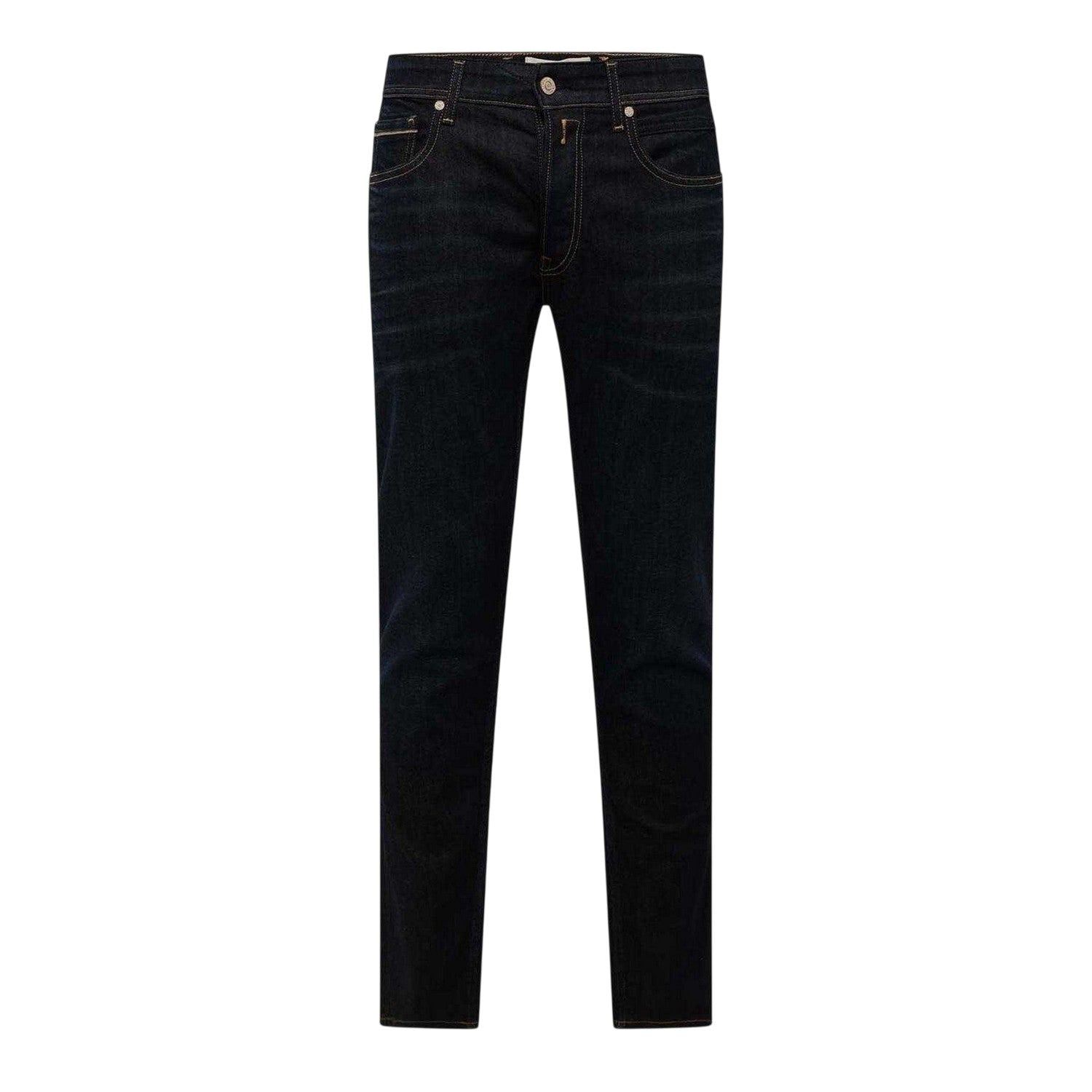 Blue - Front - Replay Mens Grover Cotton Straight Jeans