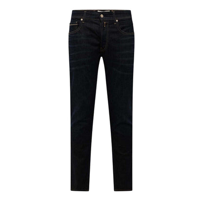 Blue - Front - Replay Mens Grover Cotton Straight Jeans