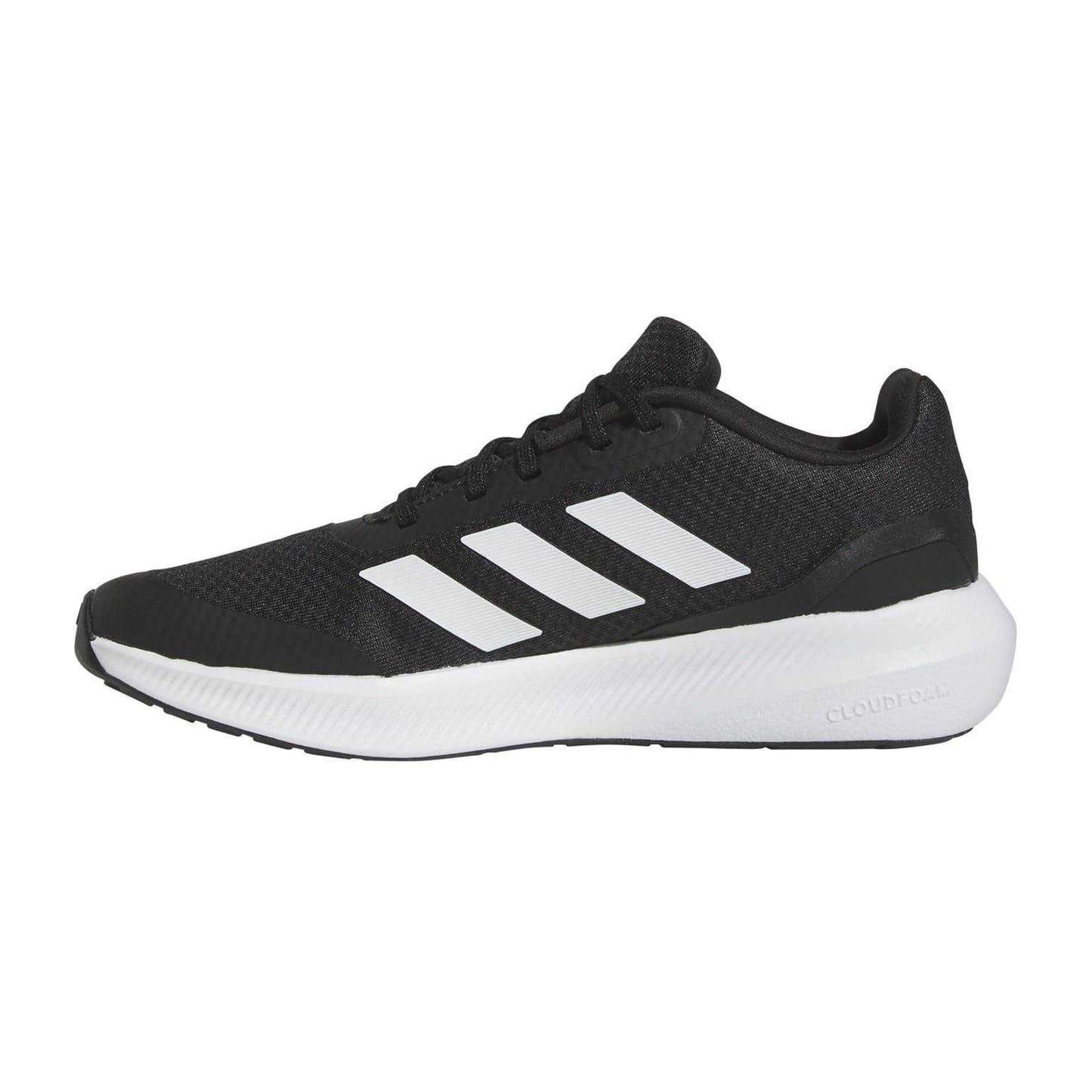 Black-White - Back - Adidas Childrens-Kids Runfalcon 3.0 Cloudfoam Trainers
