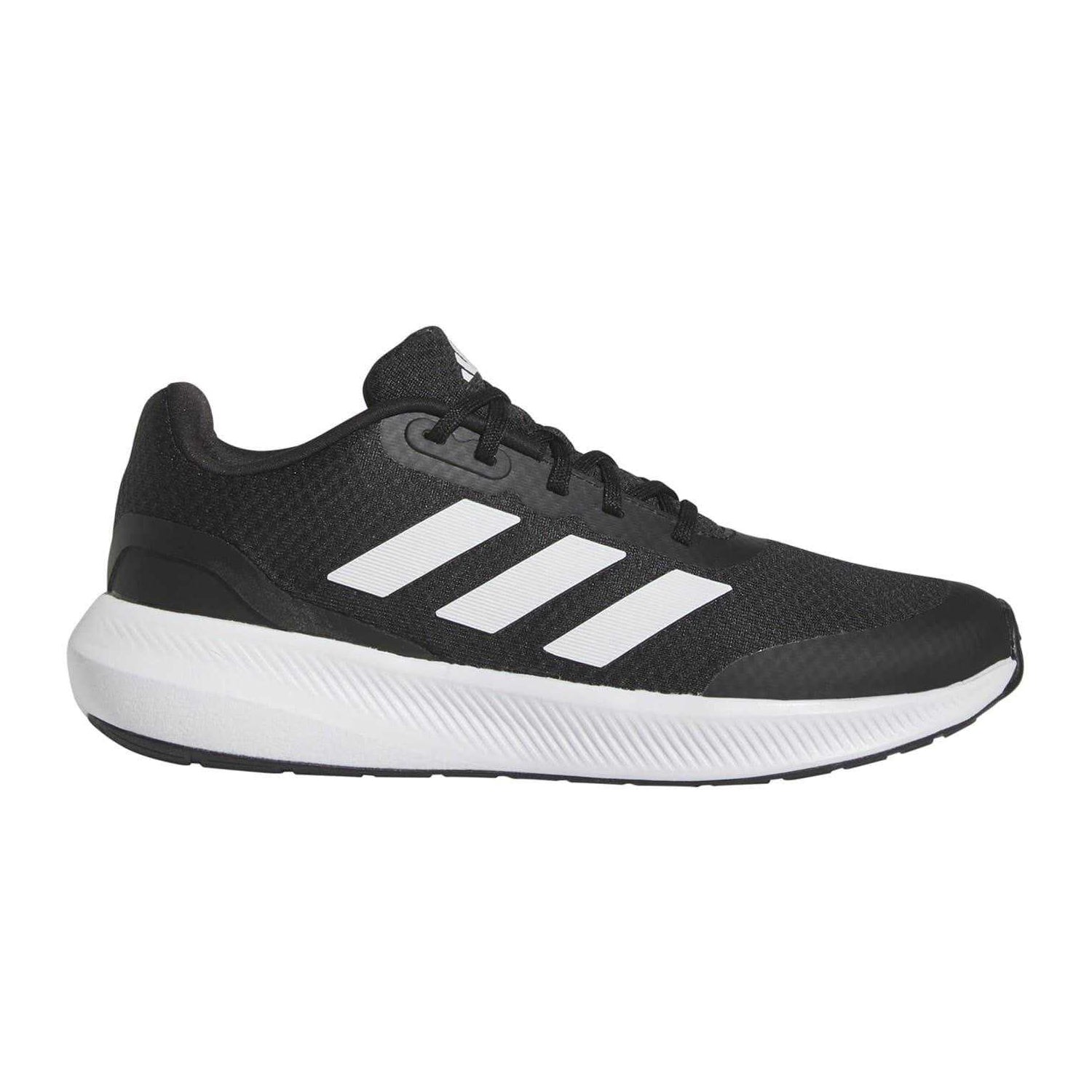 Black-White - Front - Adidas Childrens-Kids Runfalcon 3.0 Cloudfoam Trainers