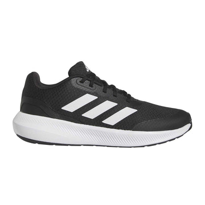 Black-White - Front - Adidas Childrens-Kids Runfalcon 3.0 Cloudfoam Trainers