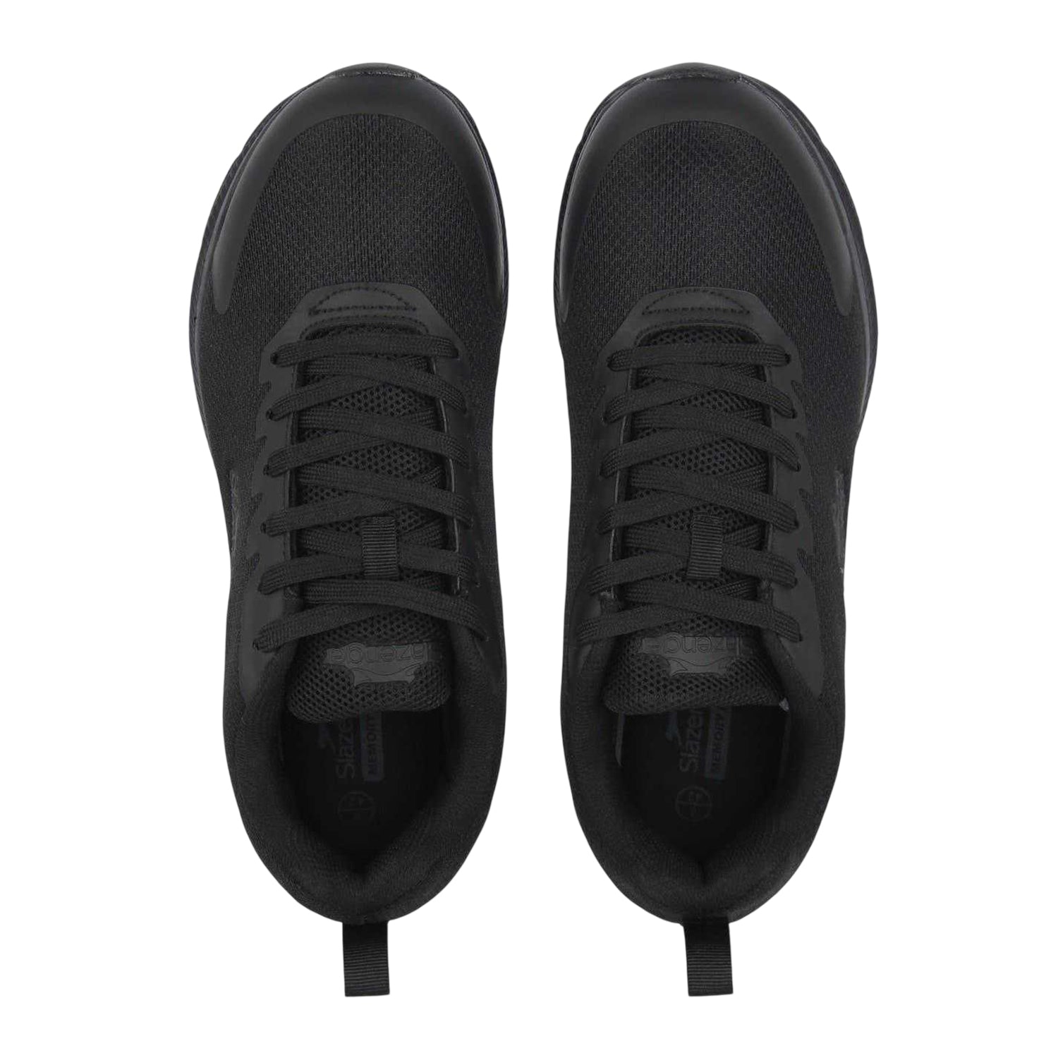 Black - Lifestyle - Slazenger Mens Sadler Leather Running Trainers