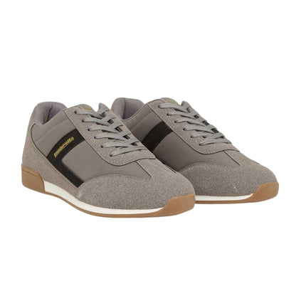 Charcoal - Back - Lambretta Mens Panther Trainers