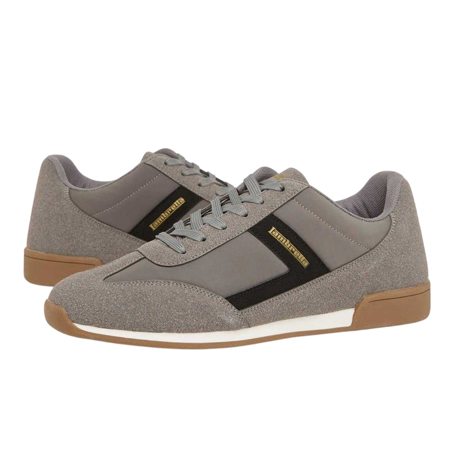 Charcoal - Lifestyle - Lambretta Mens Panther Trainers