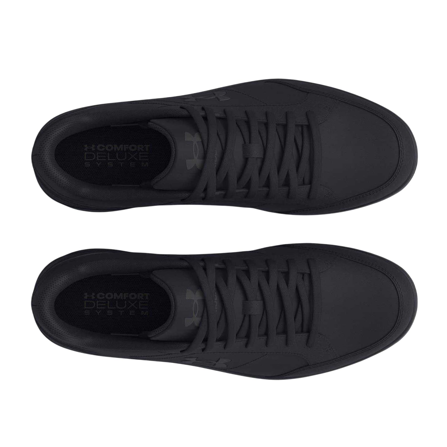 Triple Black - Side - Under Armour Mens Official Leather Shoes