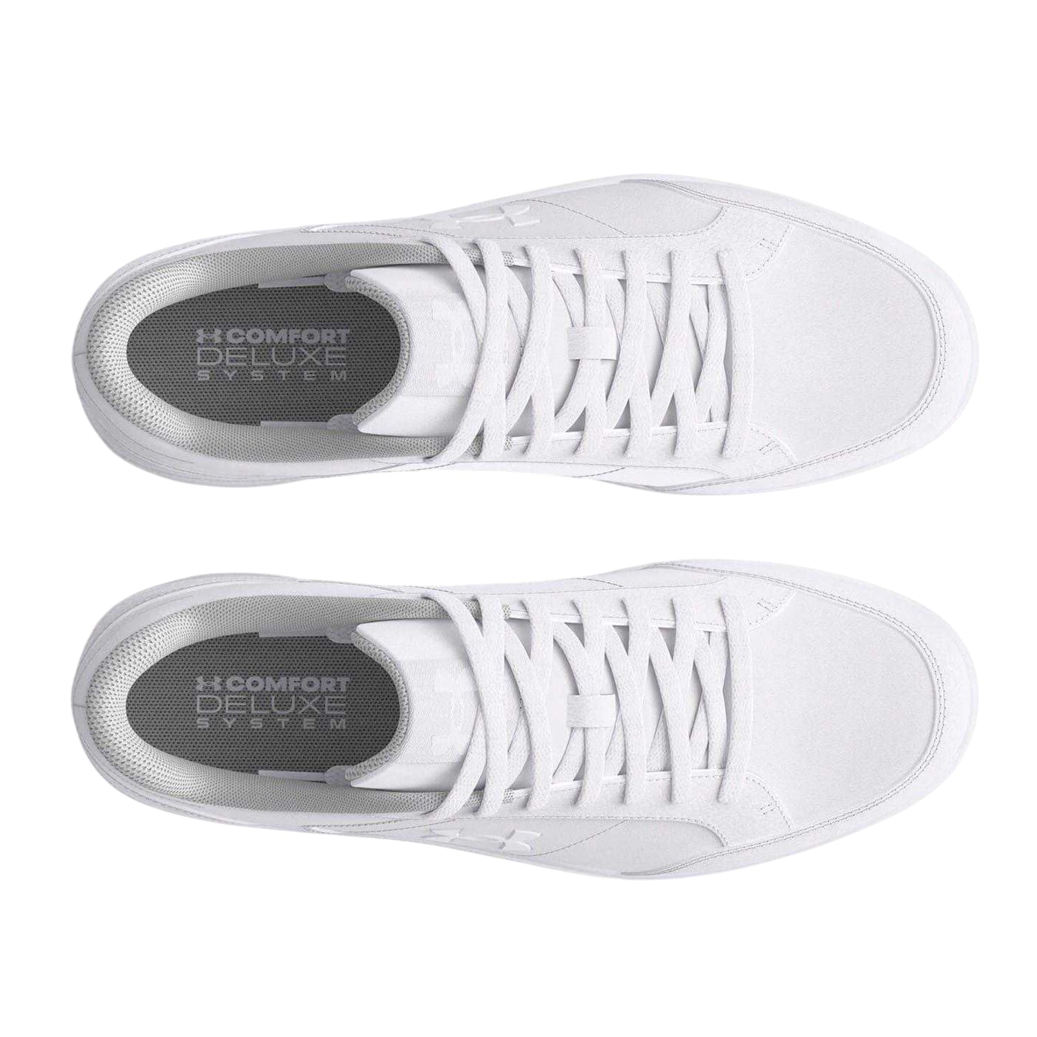 White - Side - Under Armour Mens Official Leather Shoes