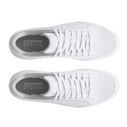 White - Side - Under Armour Mens Official Leather Shoes