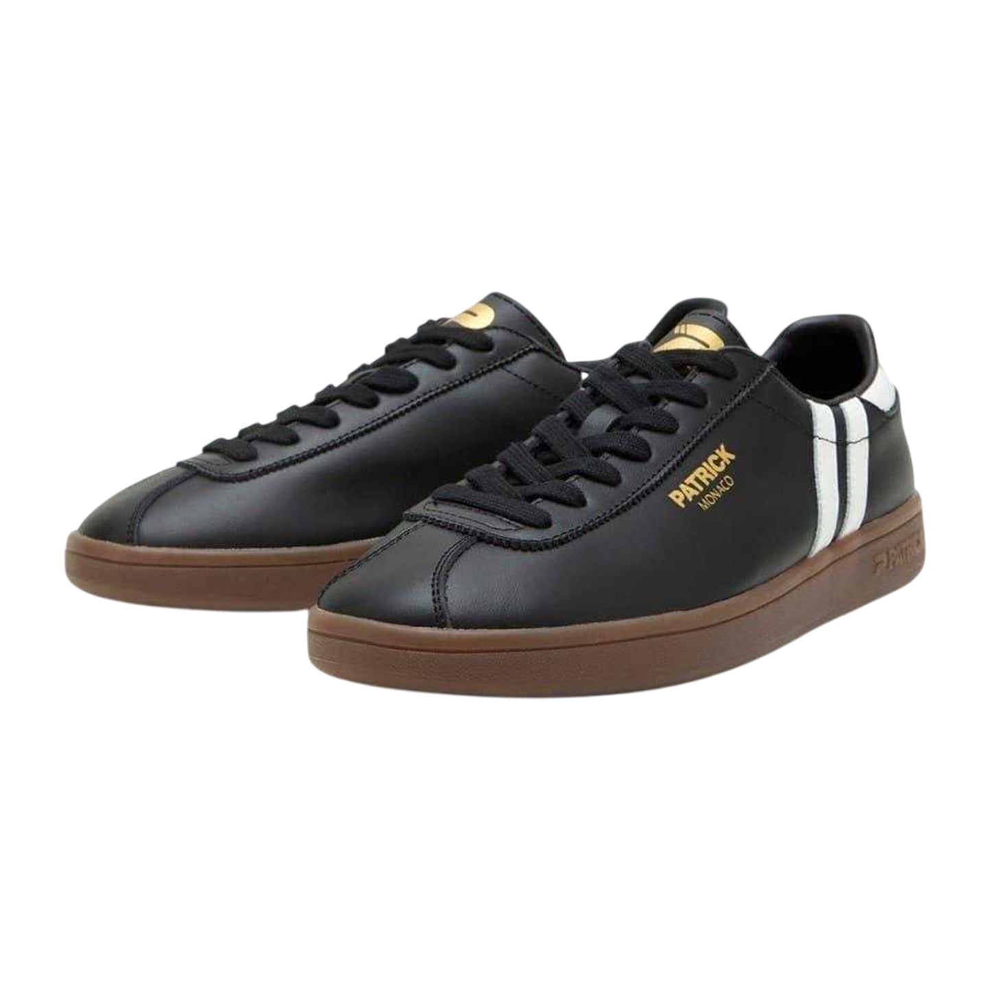 Black-White - Lifestyle - Patrick Mens Monaco Leather Trainers