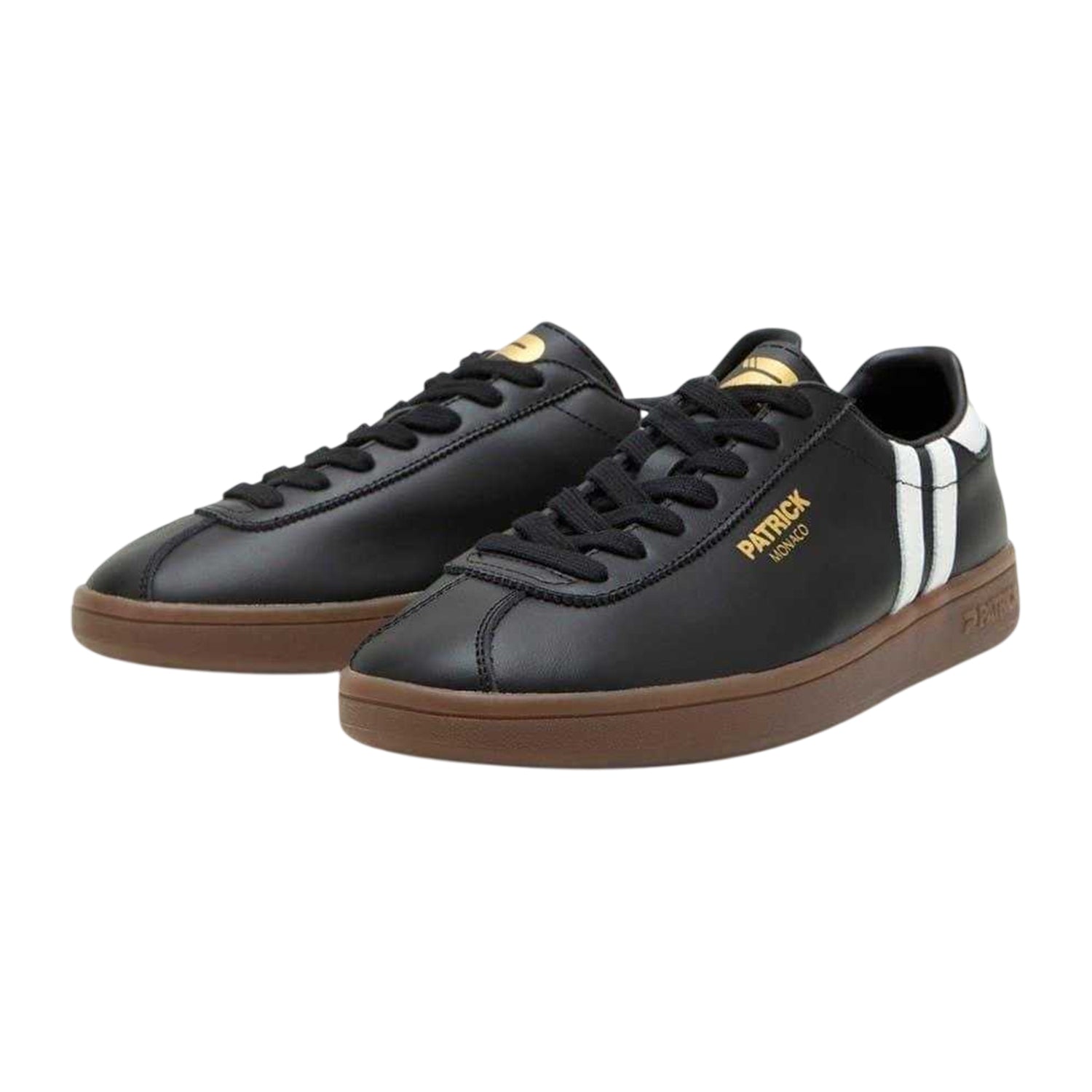 Black-White - Lifestyle - Patrick Mens Monaco Leather Trainers