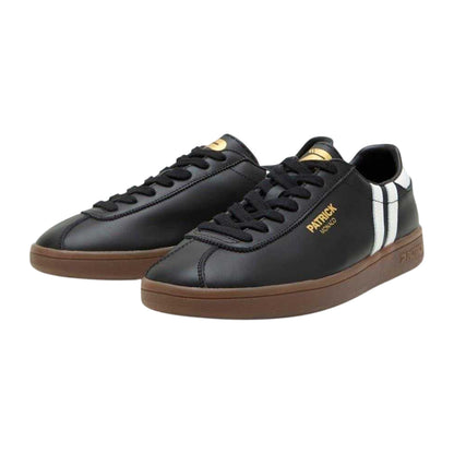 Black-White - Lifestyle - Patrick Mens Monaco Leather Trainers