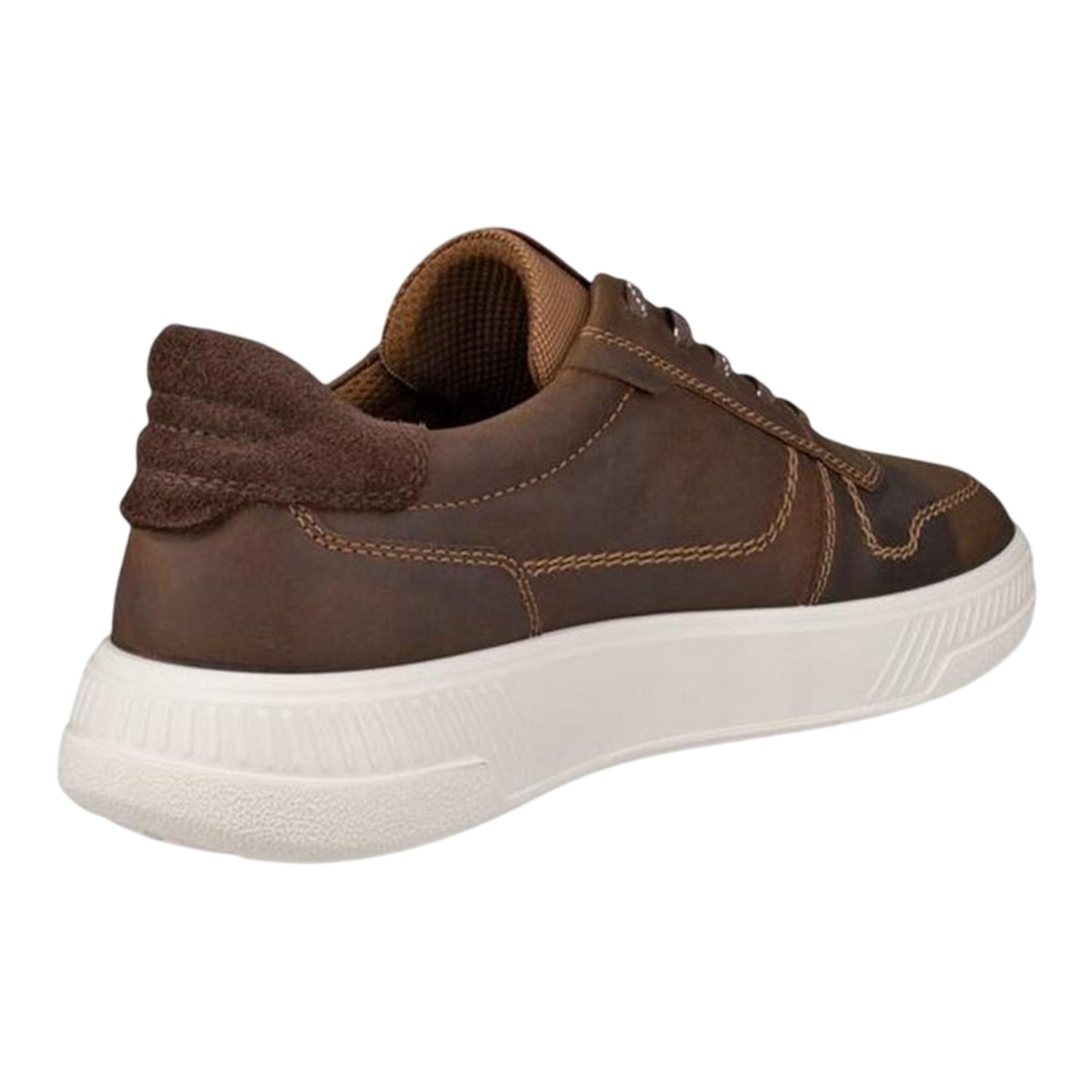 Camel - Back - Ecco Mens Move Leather Trainers
