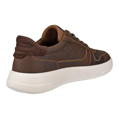 Camel - Back - Ecco Mens Move Leather Trainers