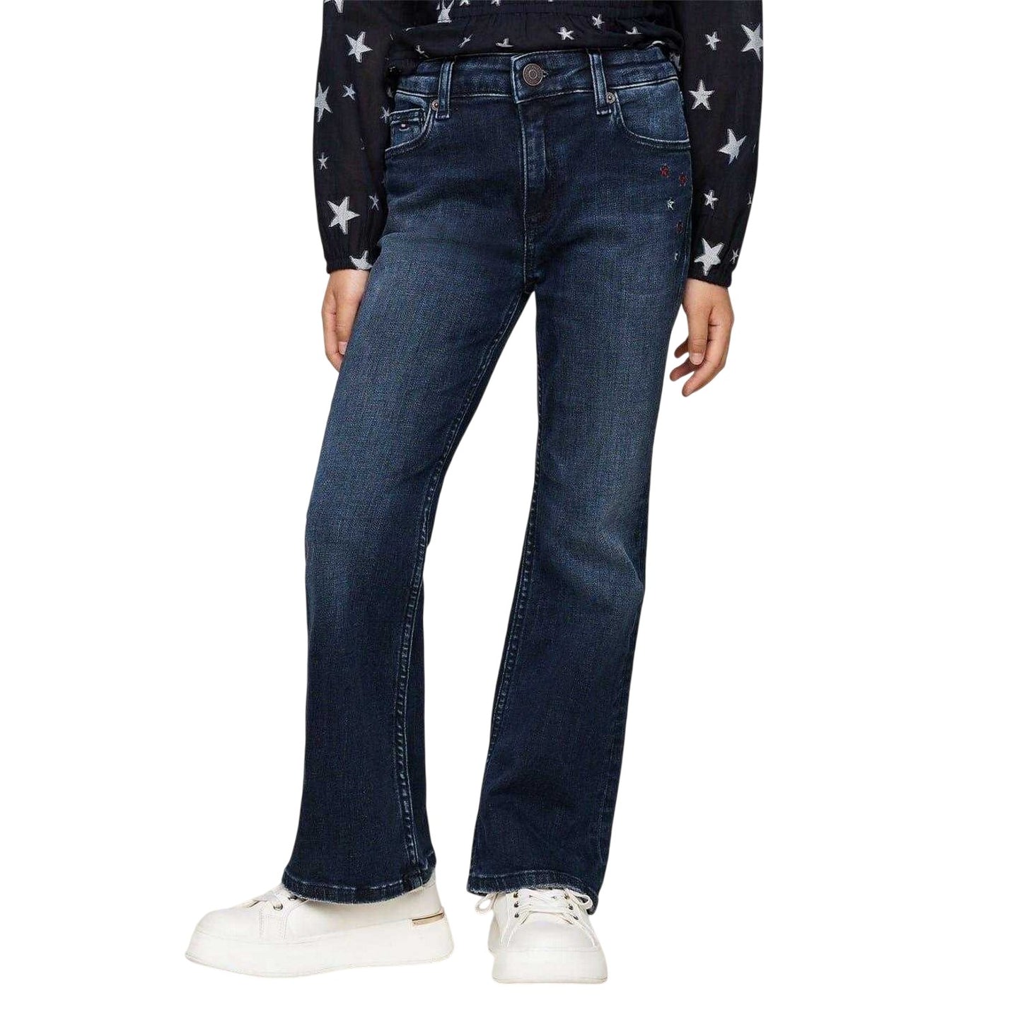 Blue-Black - Lifestyle - Tommy Hilfiger Girls Bootcut Jeans