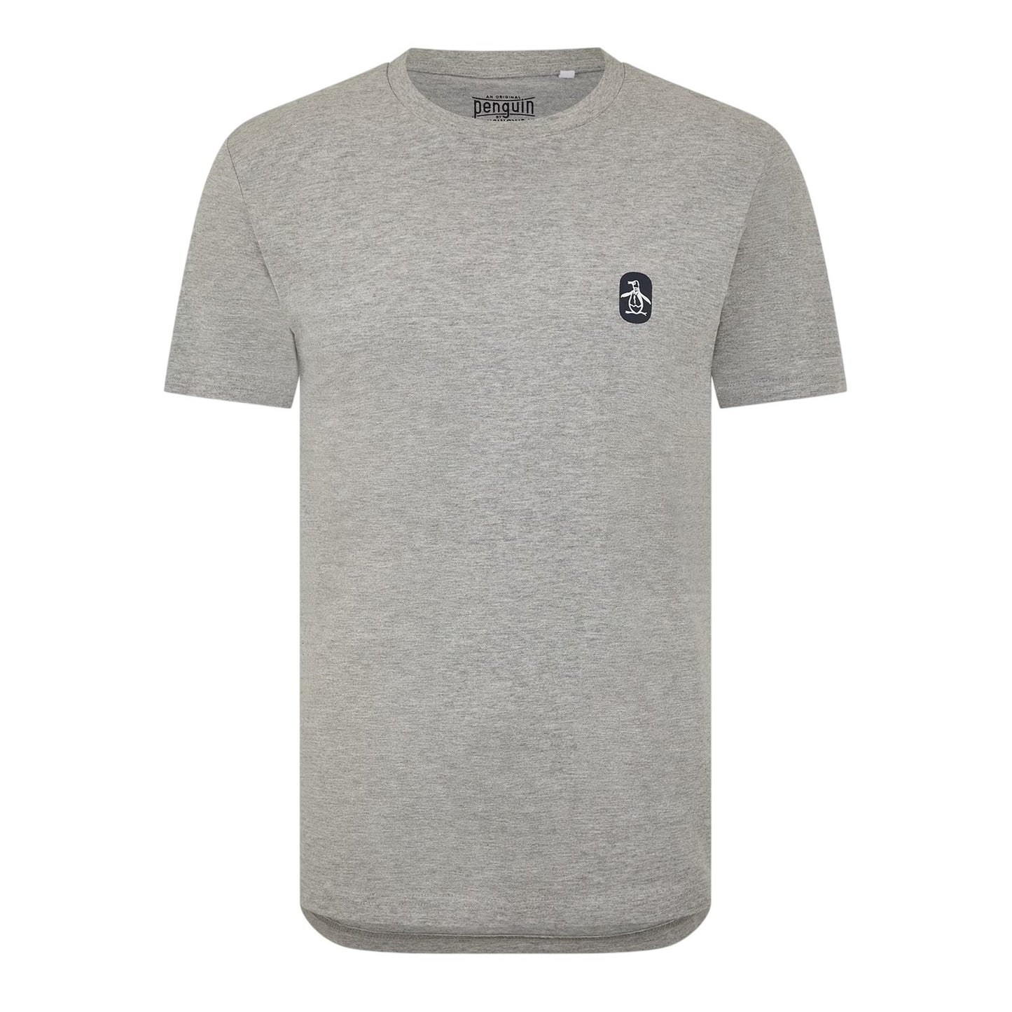 Heather Grey - Front - Original Penguin Mens Basic Crew Neck T-Shirt