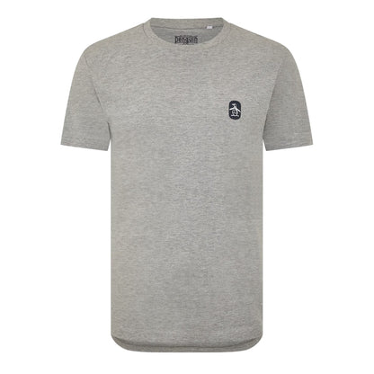 Heather Grey - Front - Original Penguin Mens Basic Crew Neck T-Shirt