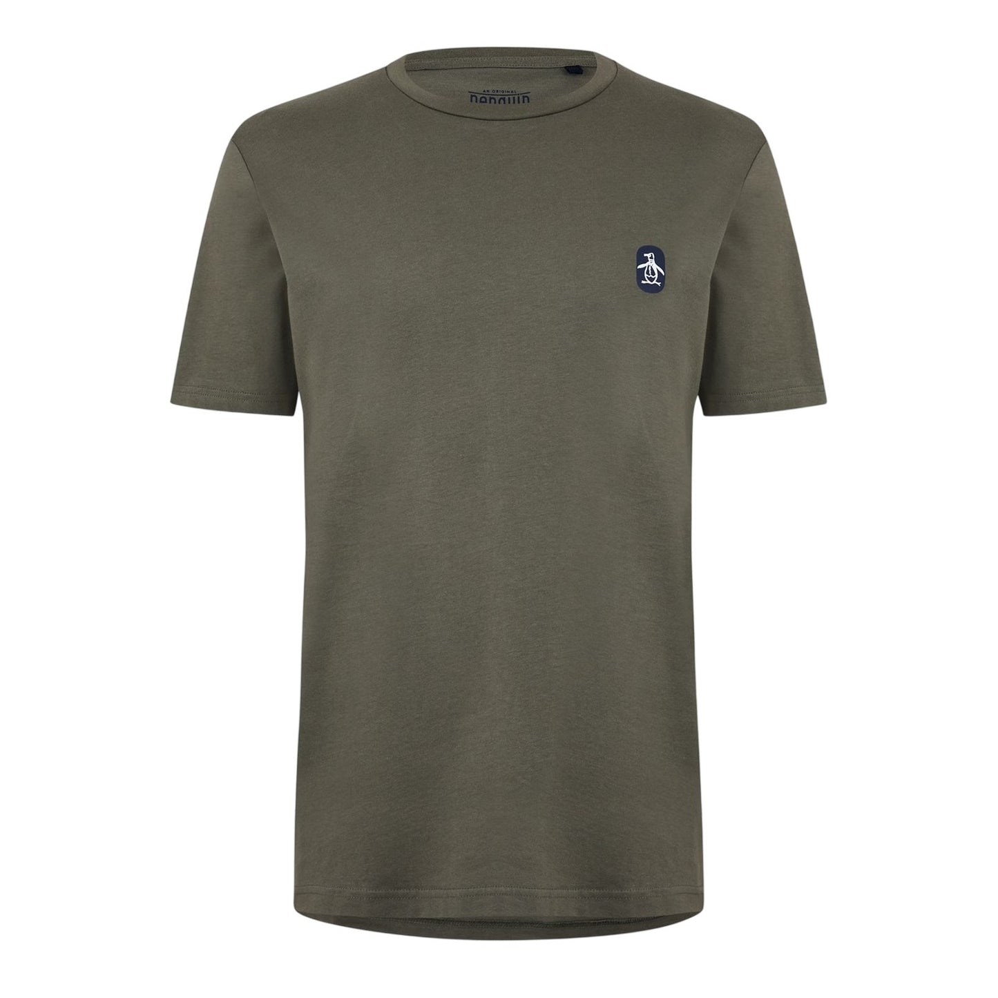 Dusty Olive - Front - Original Penguin Mens Basic Crew Neck T-Shirt