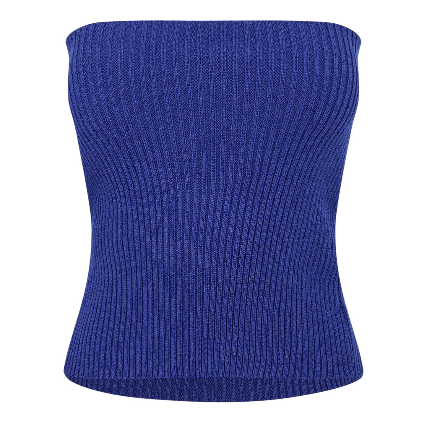 Blue - Front - Missy Empire Womens-Ladies Knitted Mini Skirt