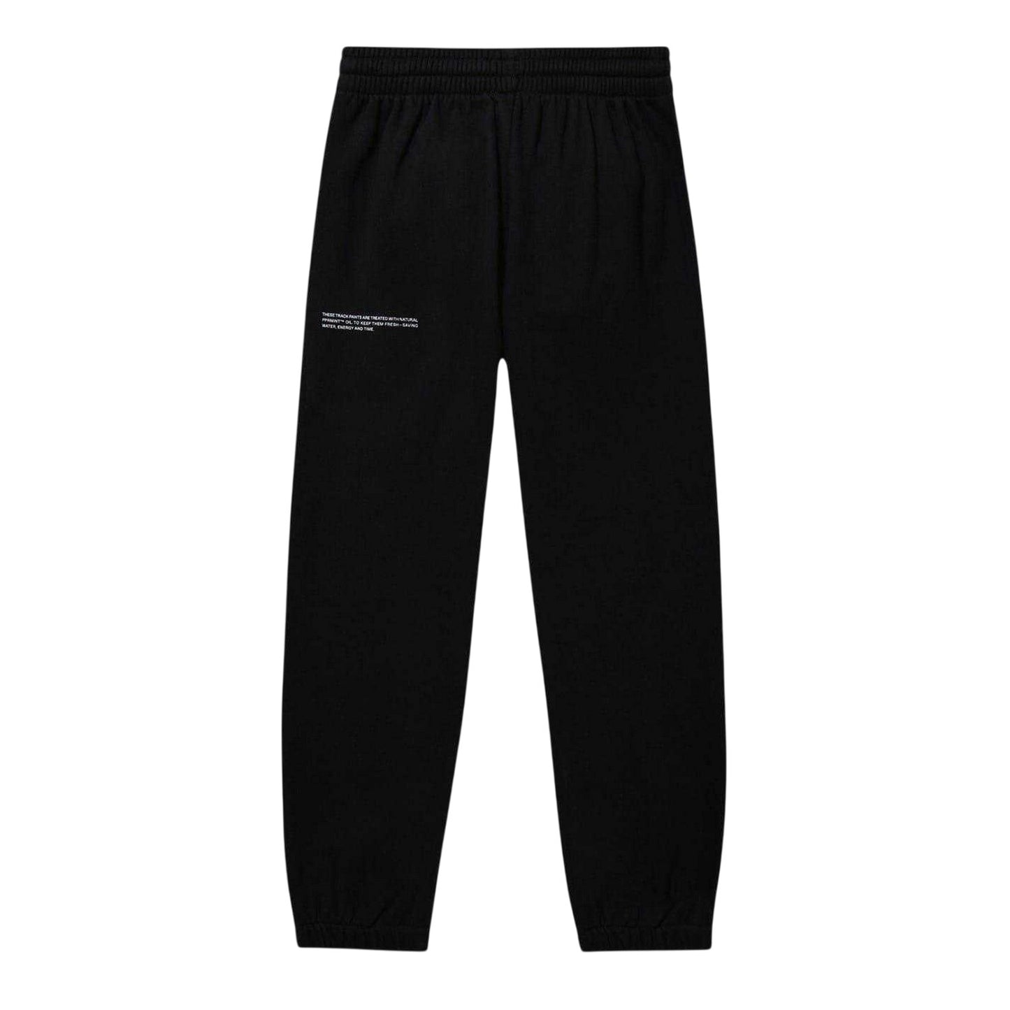 Black - Back - Pangaia Childrens-Kids 365 Cotton Logo Jogging Bottoms