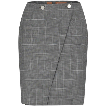 Grey - Front - Boss Womens-Ladies Vanata Plaid Skirt