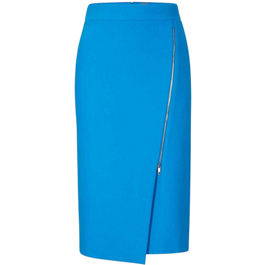 Bright Blue - Front - Boss Womens-Ladies Vemboka3 Regular Pencil Skirt
