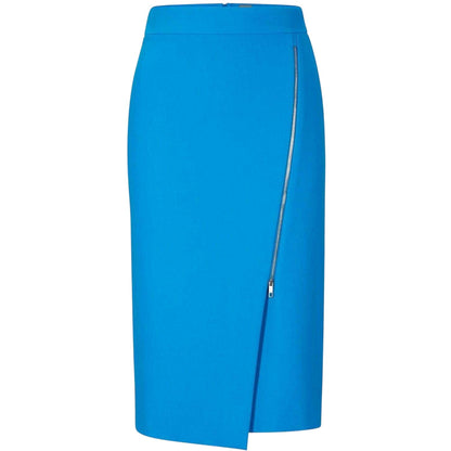 Bright Blue - Front - Boss Womens-Ladies Vemboka3 Regular Pencil Skirt