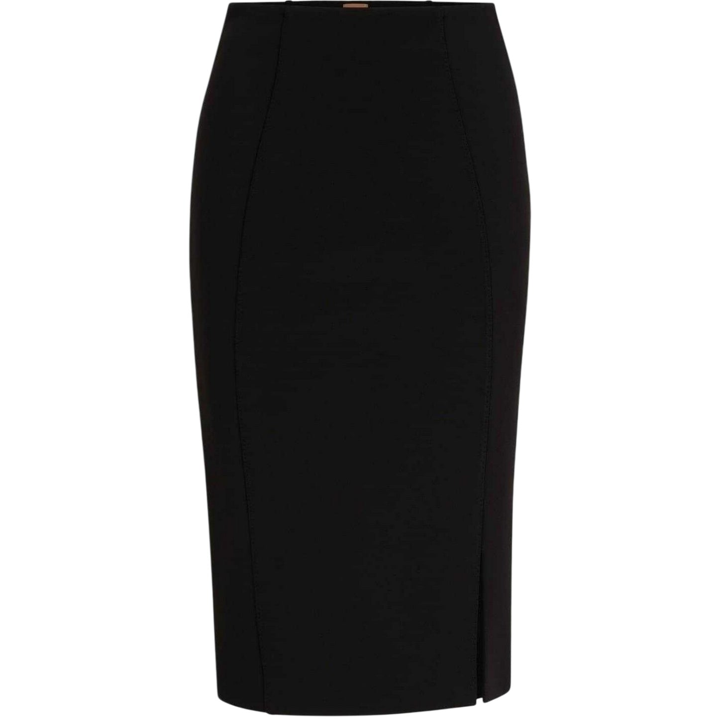 Black - Front - Boss Womens-Ladies Vukeva Midi Skirt