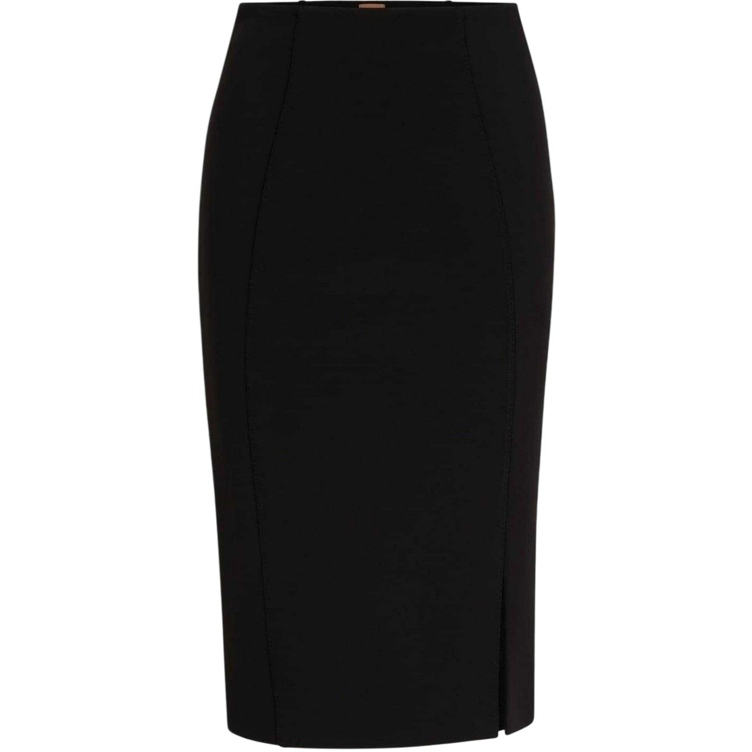 Black - Front - Boss Womens-Ladies Vukeva Midi Skirt