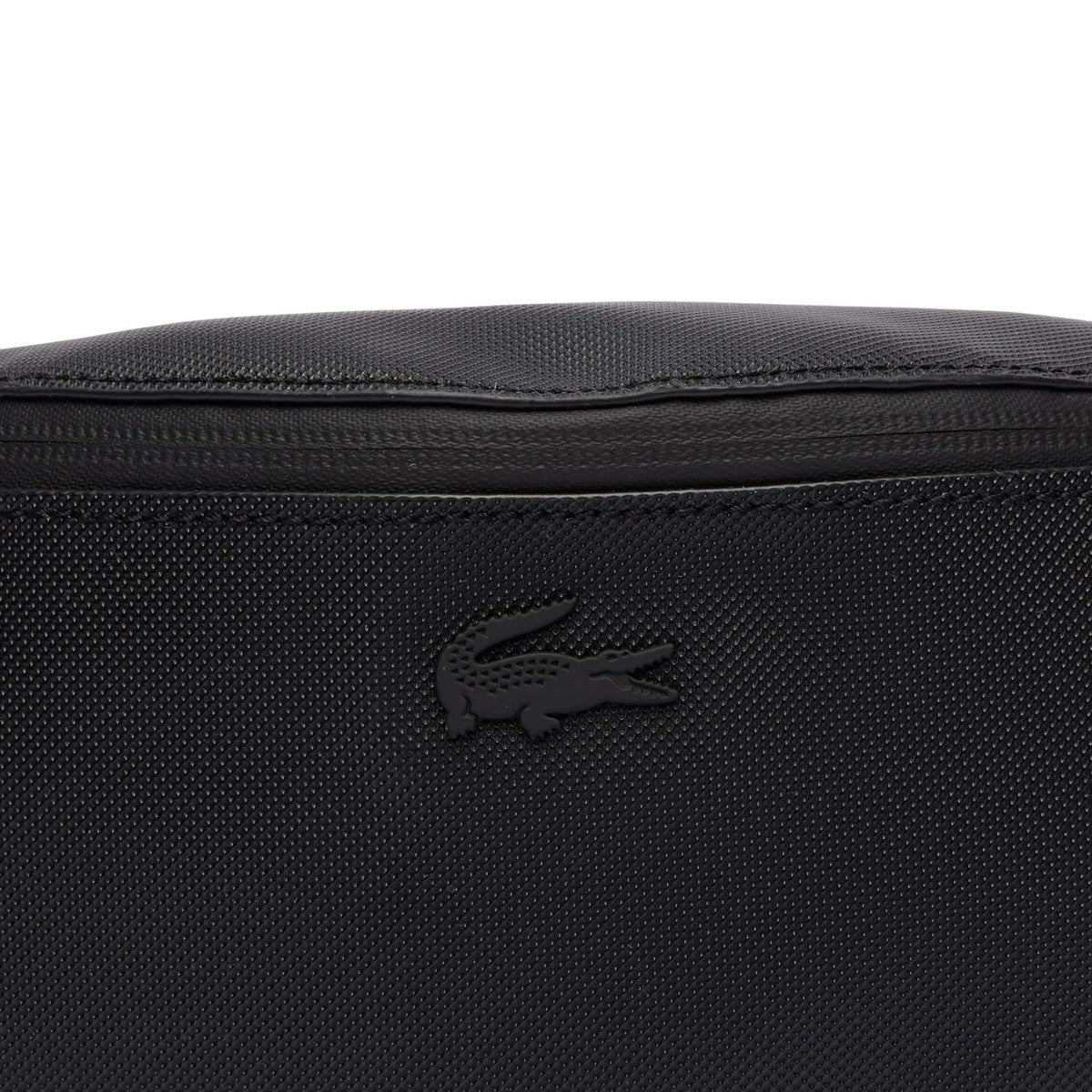 Black - Side - Lacoste Naos Pique Waist Bag