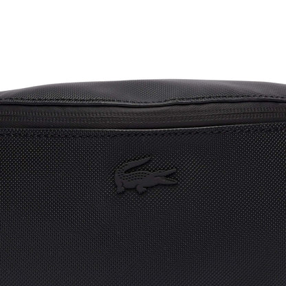 Black - Side - Lacoste Naos Pique Waist Bag